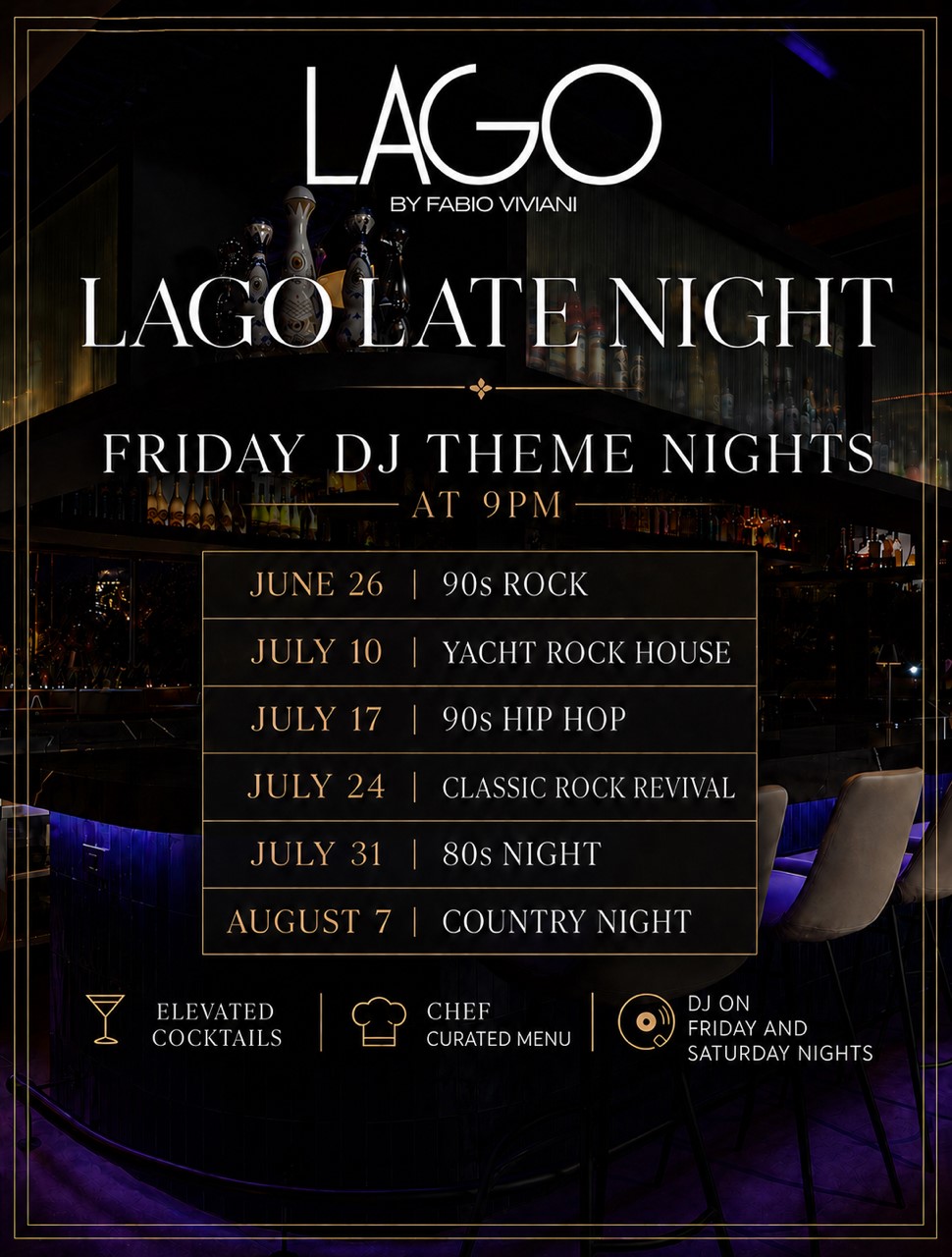 LAGO Late Night: DJ Theme Night (Yacht Rock House) in Lake Zurich